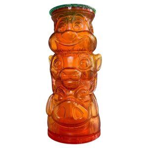 Disney Parks The Lion King Simba Timon & Pumba Tiki totem Tumbler Cup‎ 12 oz.